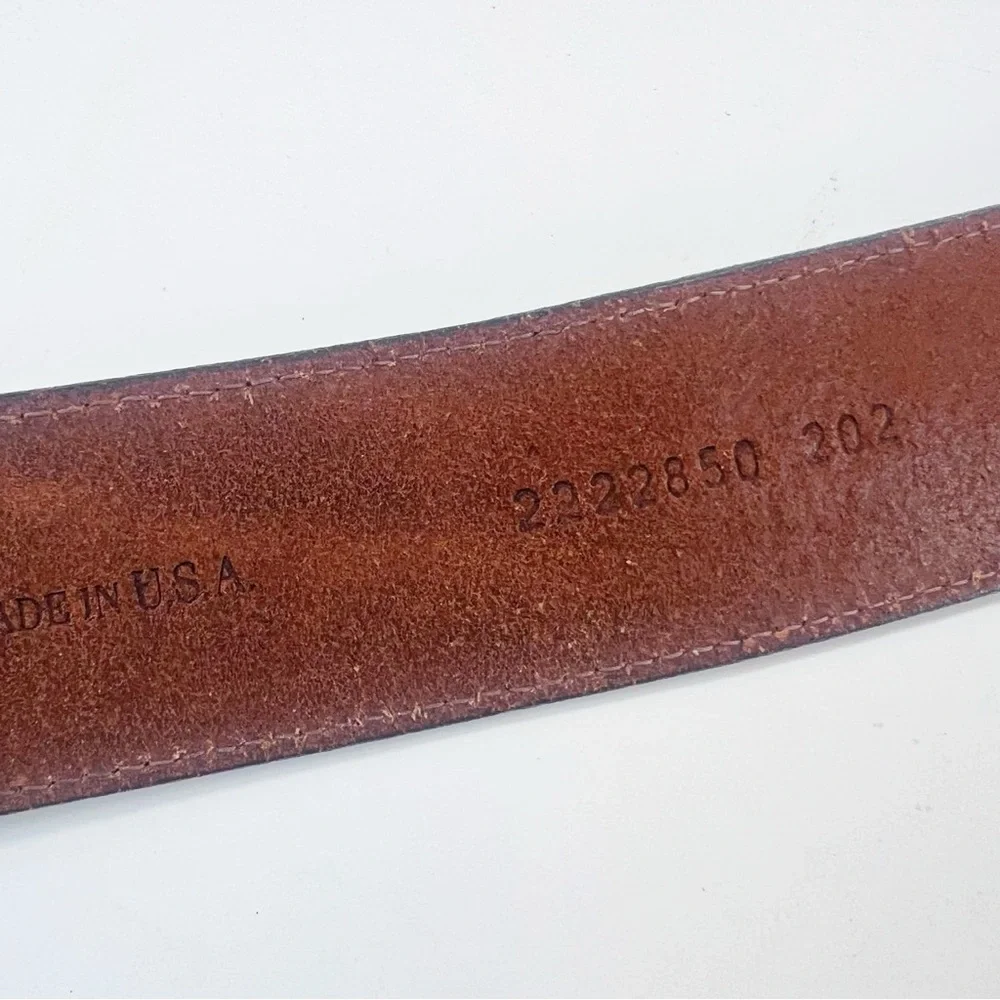 Ralph Lauren Leather Belt Vintage RL 67 Collection Medium